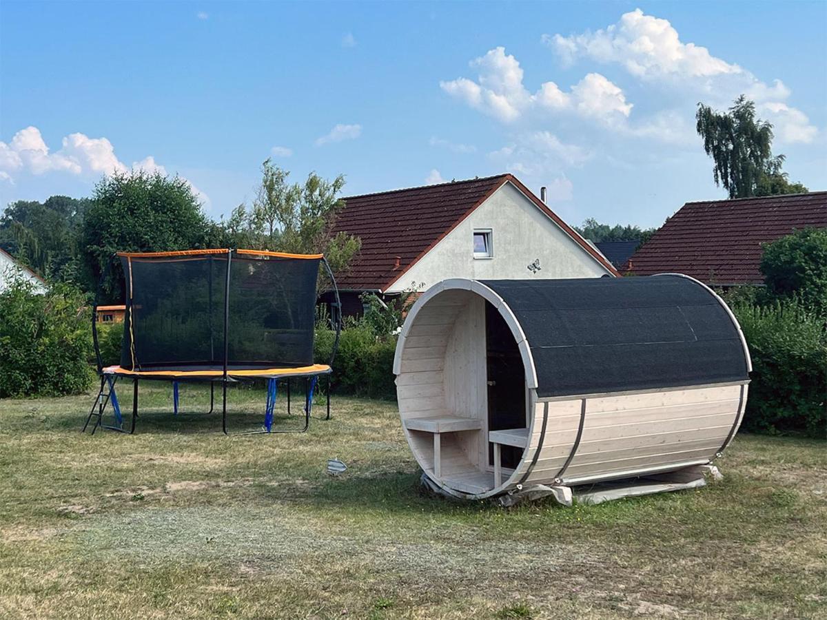 Ferienhaeuser Insel Usedom Haus Samara 8 - Blick Aufs Achterwasser! Whirlpool Und Sauna Lutow Eksteriør billede
