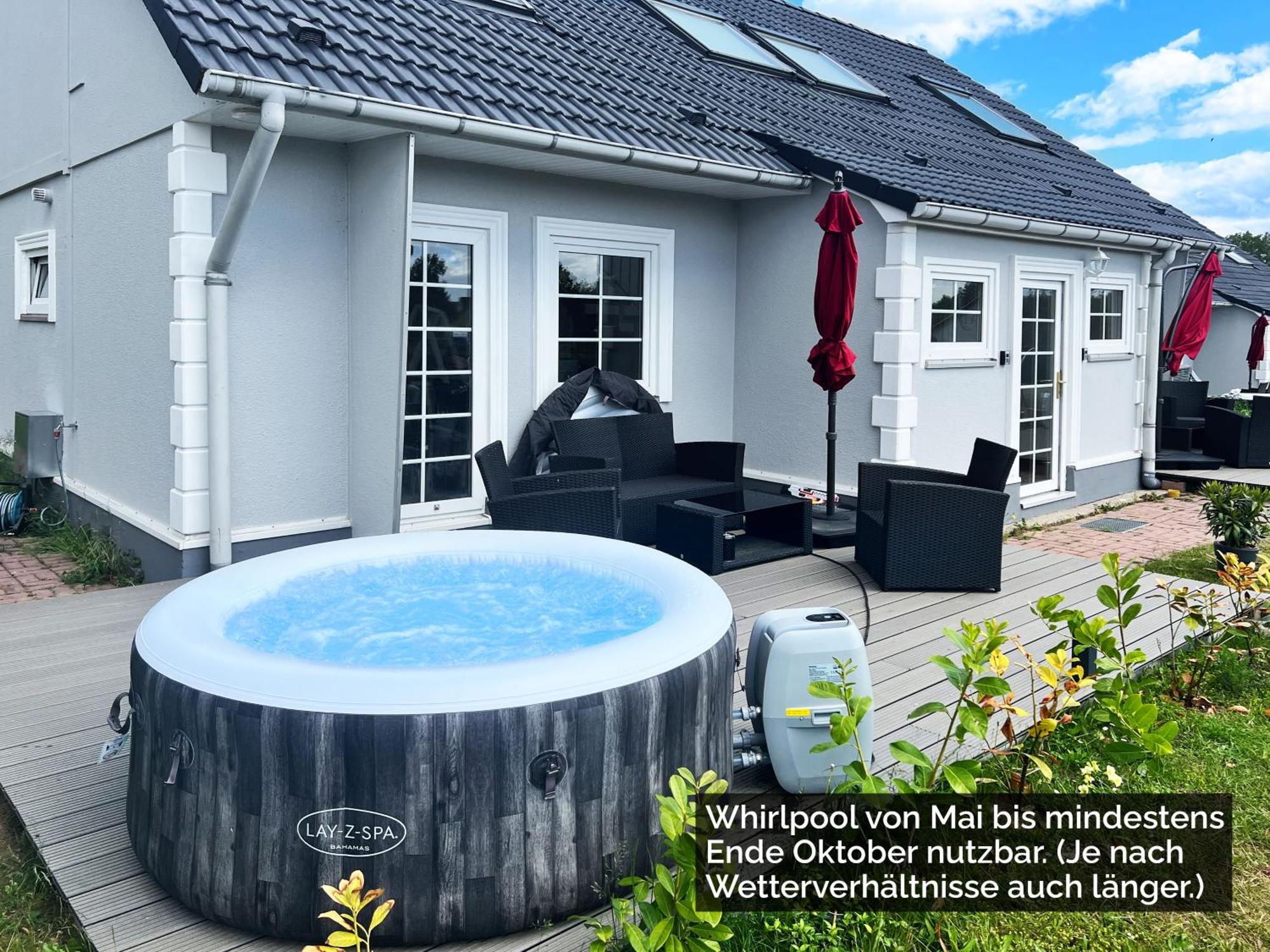 Ferienhaeuser Insel Usedom Haus Samara 8 - Blick Aufs Achterwasser! Whirlpool Und Sauna Lutow Eksteriør billede